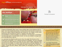 Tablet Screenshot of angelholidays.co.uk